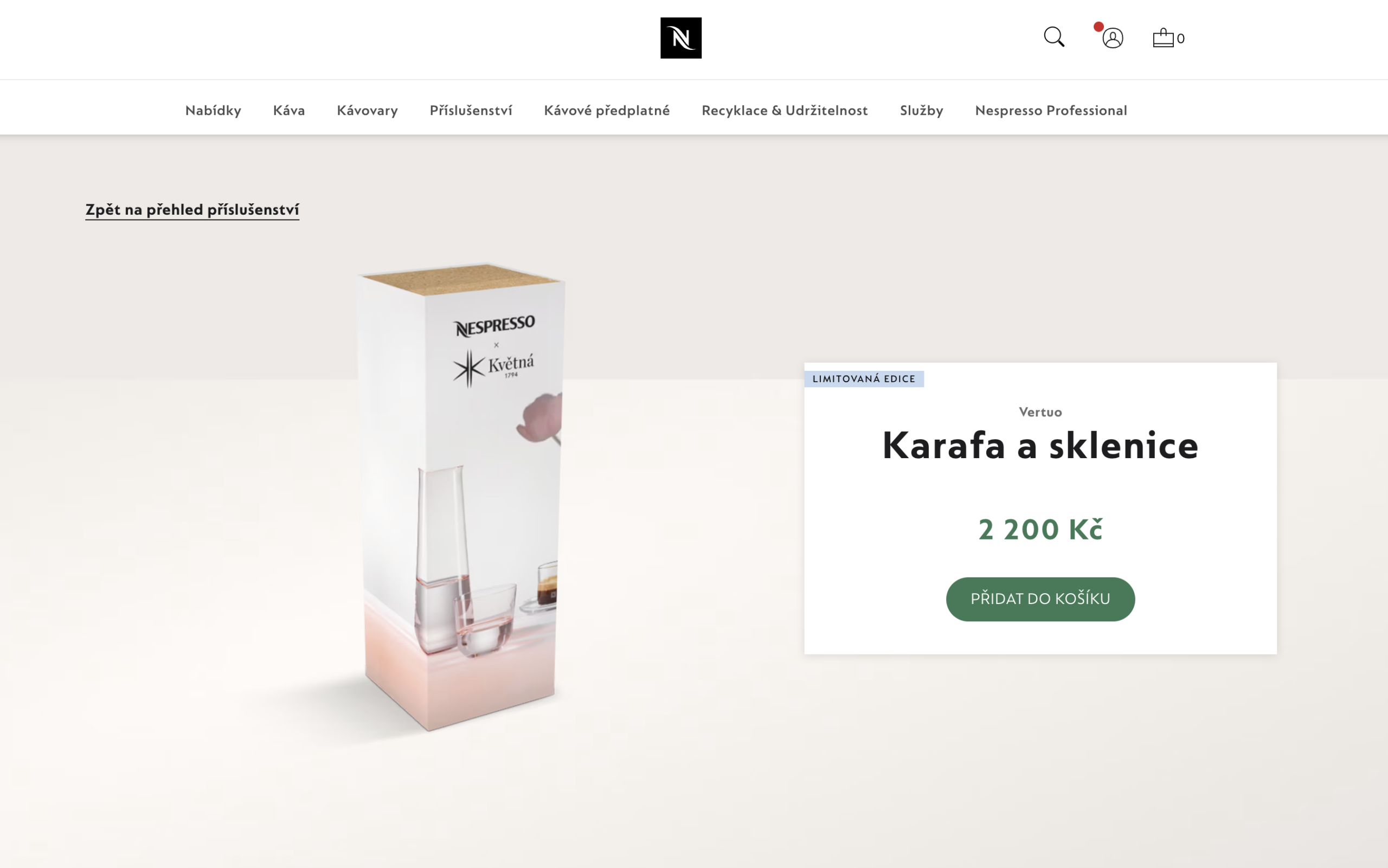 sklo, fotografie skla, fotograf Praha, design, fotograf produkty, Kvetna, Nespresso